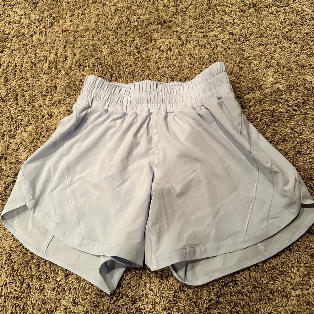 high rise lululemon track that 5 in shorts